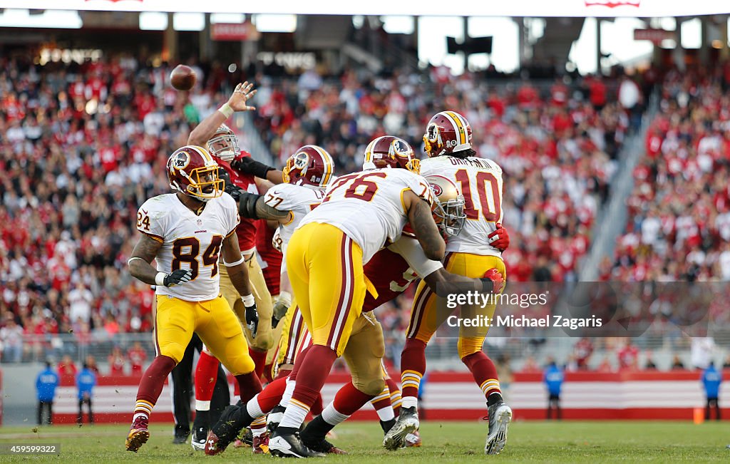 Washington Redskins v San Francisco 49ers