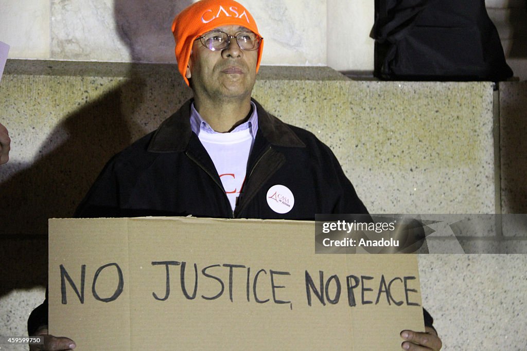 Protests at second night after Ferguson Grand Jury decision in Washington