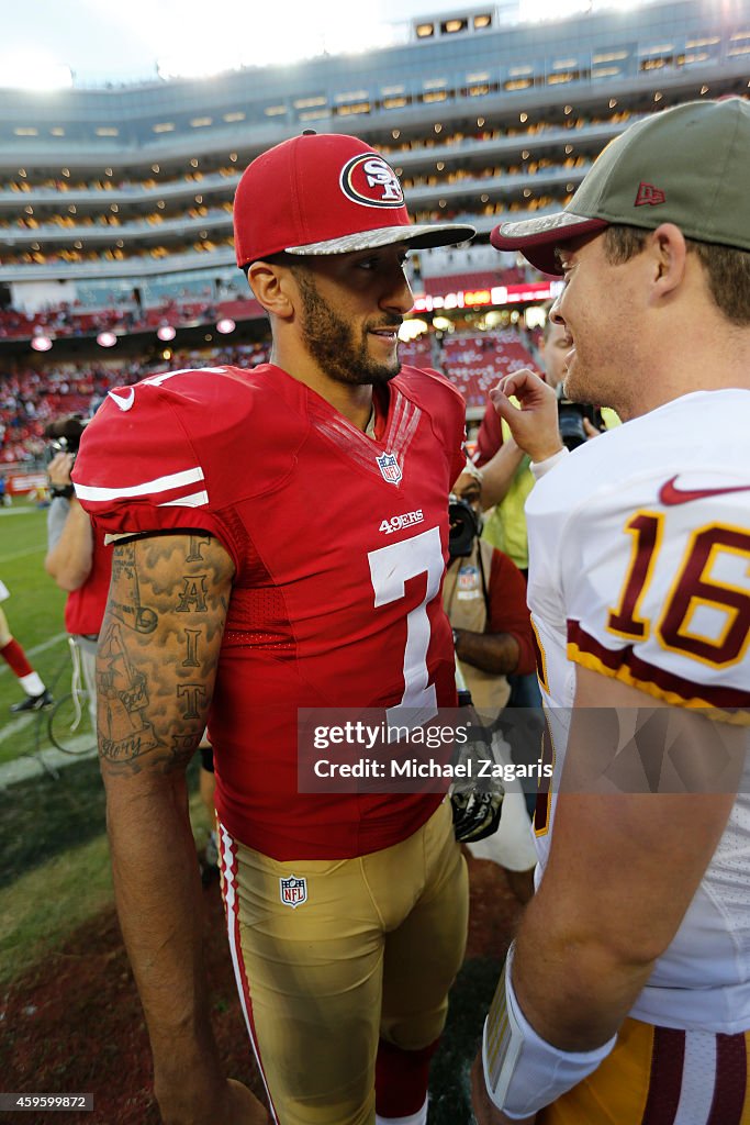 Washington Redskins v San Francisco 49ers