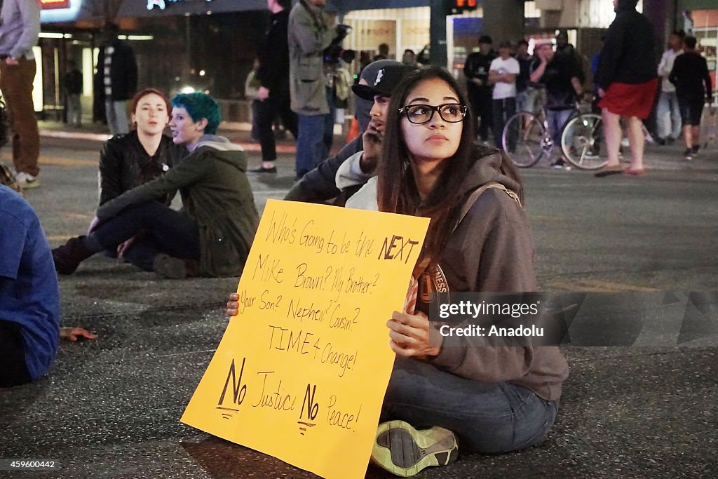 Protest in Los Angeles against Grand Jury decision in Ferguson Case