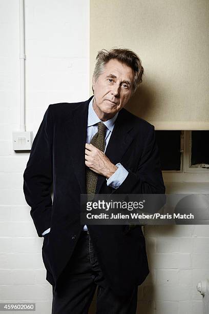 Singer Bryan Ferry is photographed for Paris Match on October 13, 2014 in London, England.