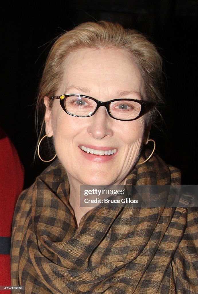 Celebrities Visit Broadway - November 25, 2014