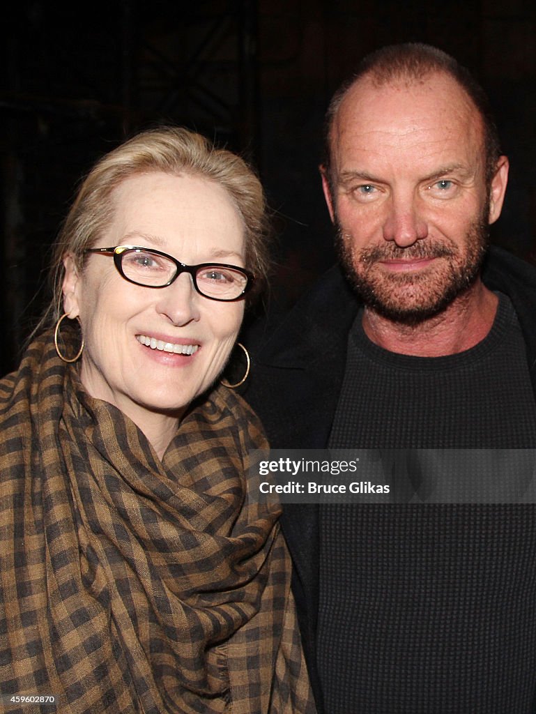 Celebrities Visit Broadway - November 25, 2014