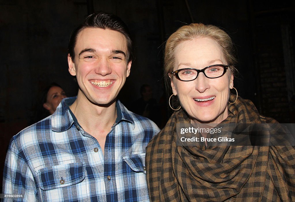 Celebrities Visit Broadway - November 25, 2014