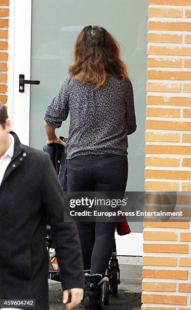 Monica Cruz and her daughter Antonella Cruz are seen on November 25, 2014 in Madrid, Spain.