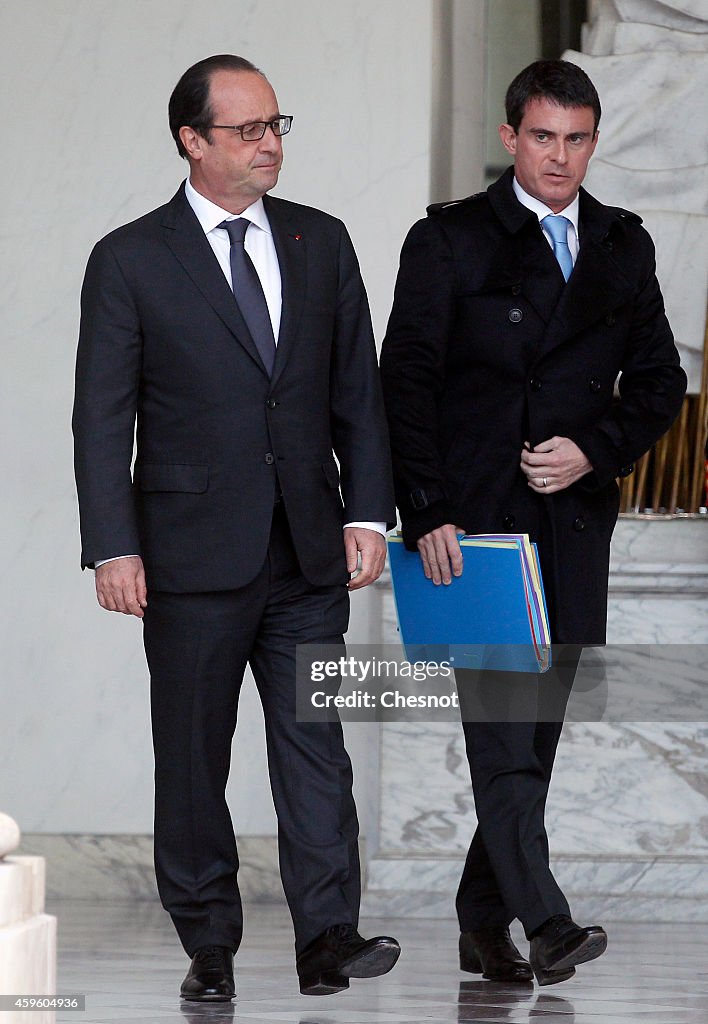 'Conseil Des Ministres' At Elysee Palace In Paris