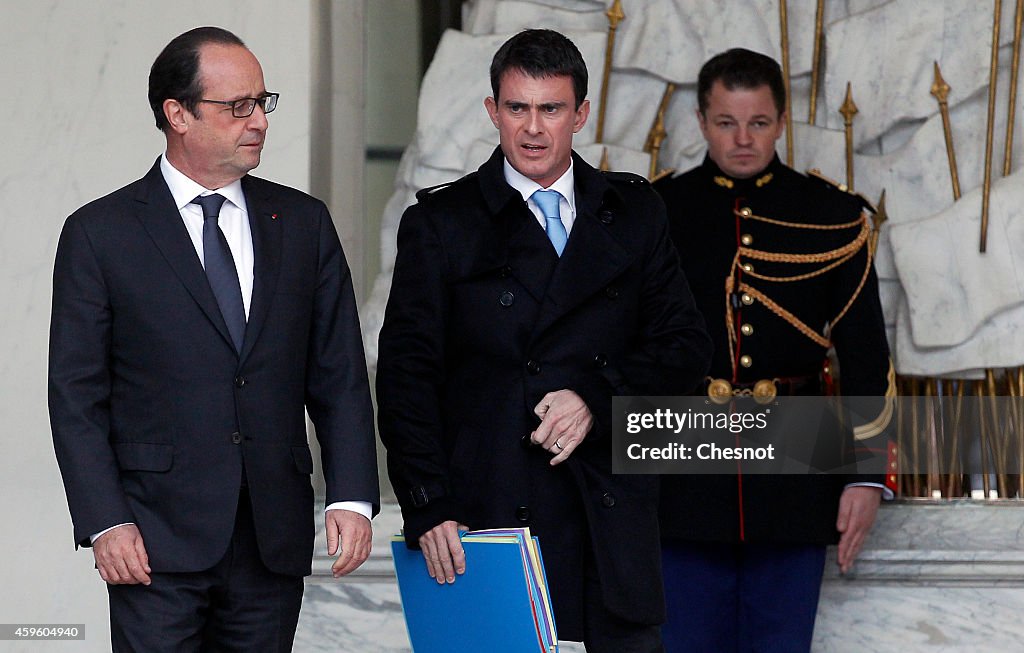 'Conseil Des Ministres' At Elysee Palace In Paris