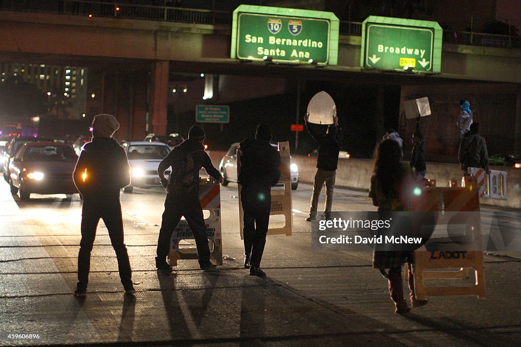 Protesters In LA React To Grand Jury Decision In Ferguson Case â¨â¨