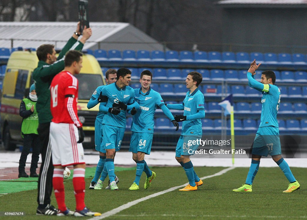 FC Zenit v SL Benfica - UEFA Youth League