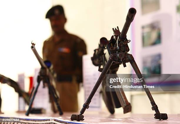 Arms display during the BSFs Golden Jubilee Celebrations on November 2014 in New Delhi, India. The Border Security Force was raised following the...