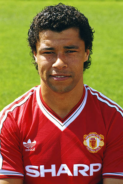 Manchester United defender Paul McGrath pictured at Old Trafford prior to the 1987/88 season in Manchester, England.
