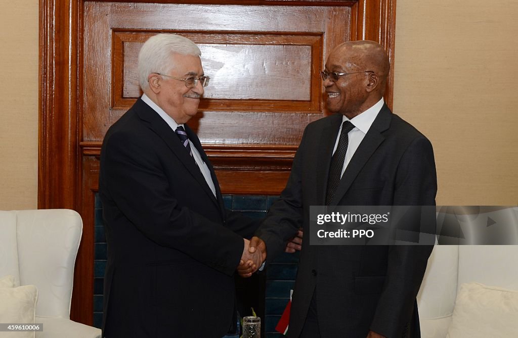 Palestinian President Abbas In South African