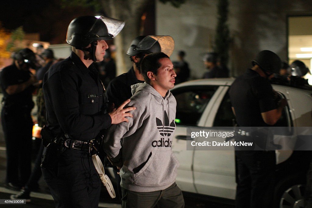 Protesters In LA React To Grand Jury Decision In Ferguson Case