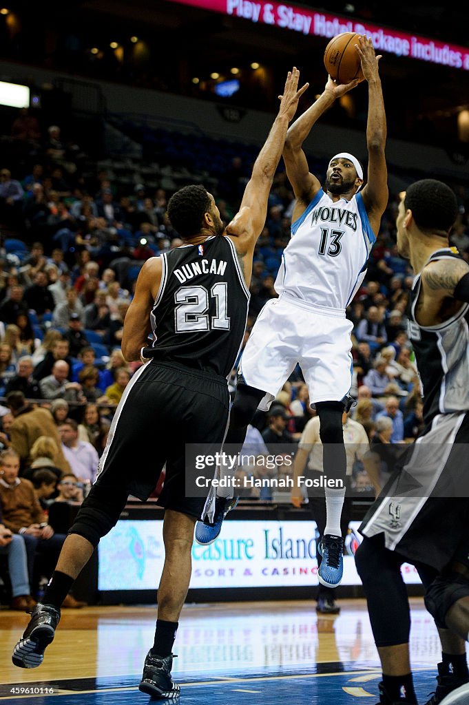 San Antonio Spurs v Minnesota Timberwolves