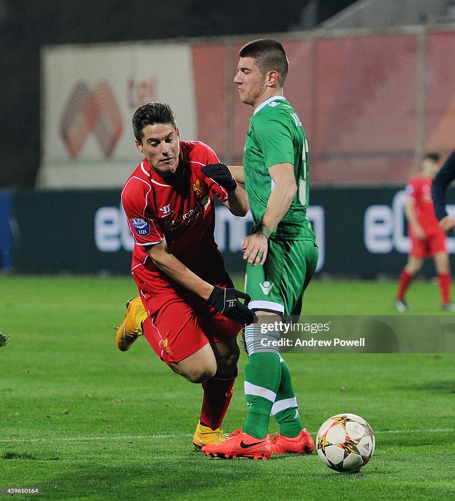 PFC Ludogorets Razgrad v Liverpool FC - UEFA Youth Champions League