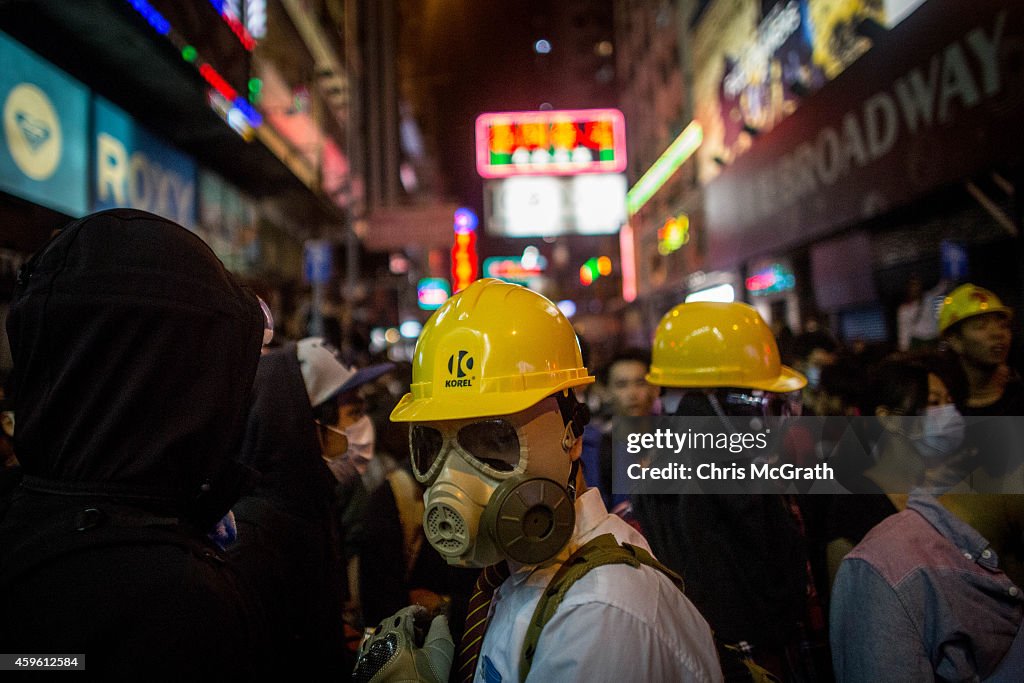 Police Continue Efforts To Clear Hong Kong Protest Sites