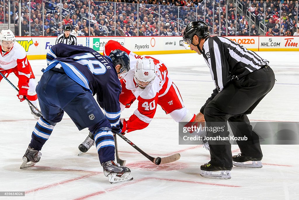 Detroit Red Wings v Winnipeg Jets