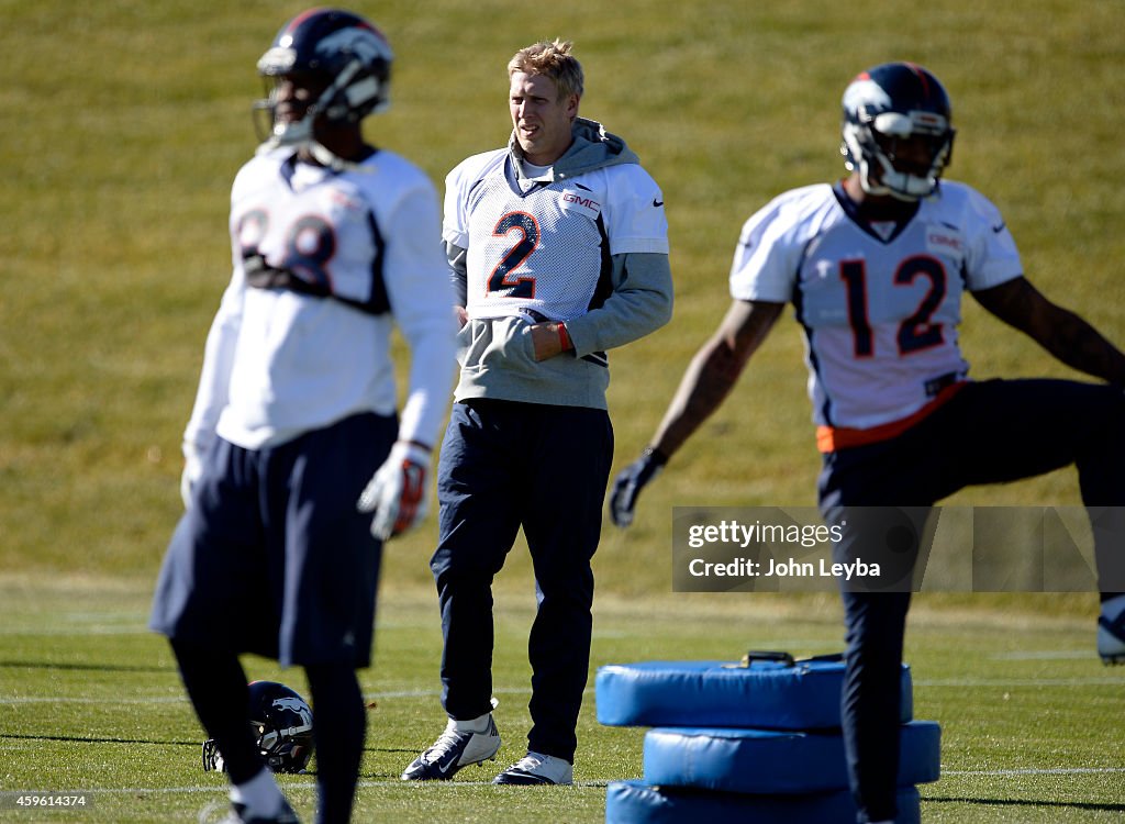 Denver Broncos practice at Dove Valley