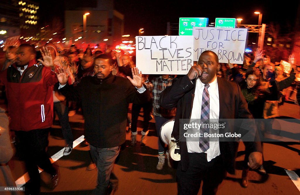 Impassioned Crowds Take To The Streets In Boston