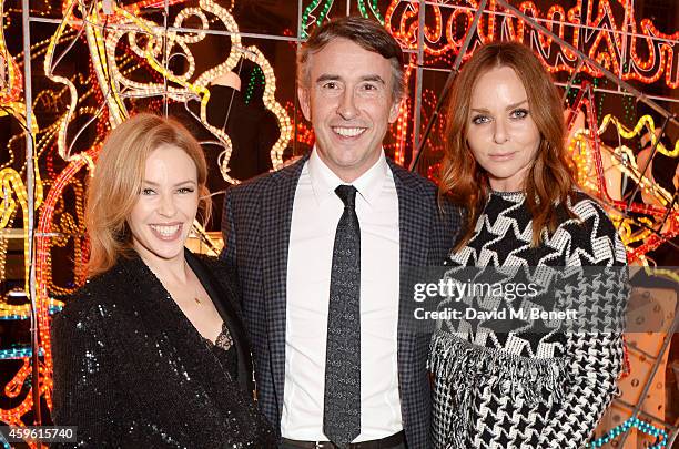 Kylie Minogue, Steve Coogan and Stella McCartney attend the Stella McCartney Christmas Lights Switch On at the Stella McCartney Bruton Street Store...