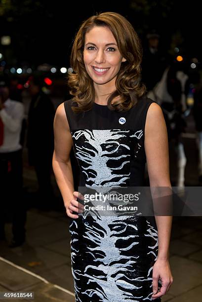 Emma Crosby attends the Daily Mirror & RSPCA animal hero awards at The Grosvenor House Hotel on November 26, 2014 in London, England.