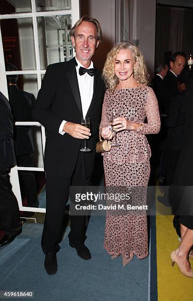 Mike Rutherford and Angie Rutherford attend the Louis Dundas Centre Dinner at the Mandarin Oriental Hyde Park on November 26, 2014 in London, England.
