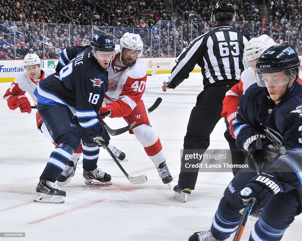 Detroit Red Wings v Winnipeg Jets