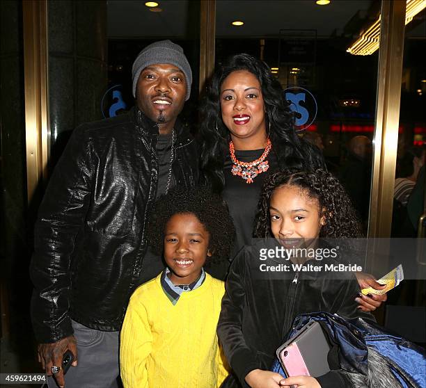 Treach and Cicely Evans with family attends the Broadway Debut Performance of NeNe Leakes in "Rodgers + Hammerstein's Cinderella" at The Broadway...