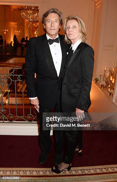 Nigel Havers and Georgiana Bronfman attend the Louis Dundas Centre Dinner at the Mandarin Oriental Hyde Park on November 26, 2014 in London, England.