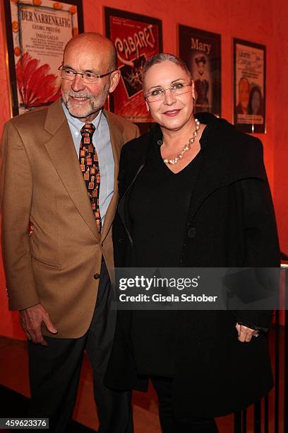 Katerina Jacob and her husband Jochen Neumann during the premiere 'Mein Freund Harvey' at Komoedie im Bayerischen Hof on November 26, 2014 in Munich,...