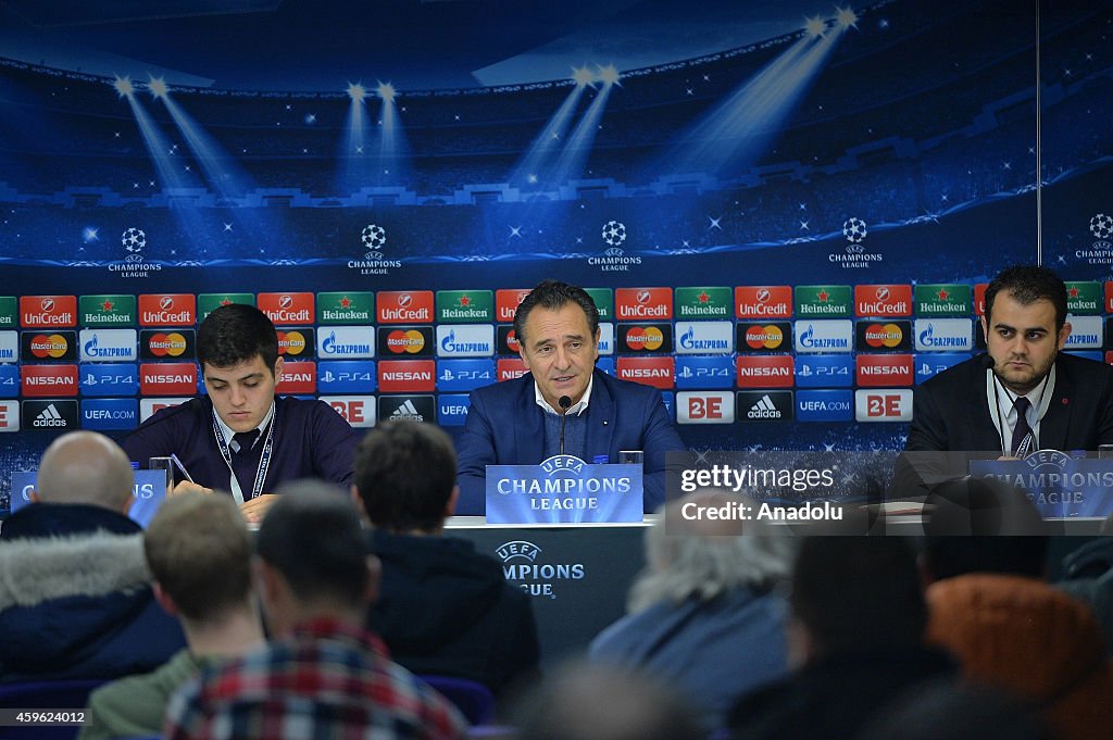 UEFA Champions League Galatasaray and Anderlecht's press conference