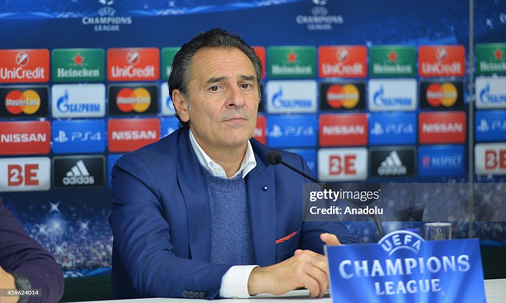 UEFA Champions League Galatasaray and Anderlecht's press conference