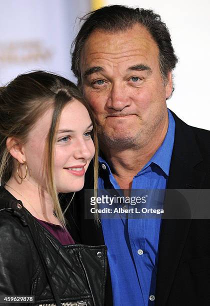 Actor Jim Belushi and daughter Jamison arrive for the Premiere Of Lionsgate's "The Hunger Games: Mockingjay - Part 1" - Arrivals held at Nokia...