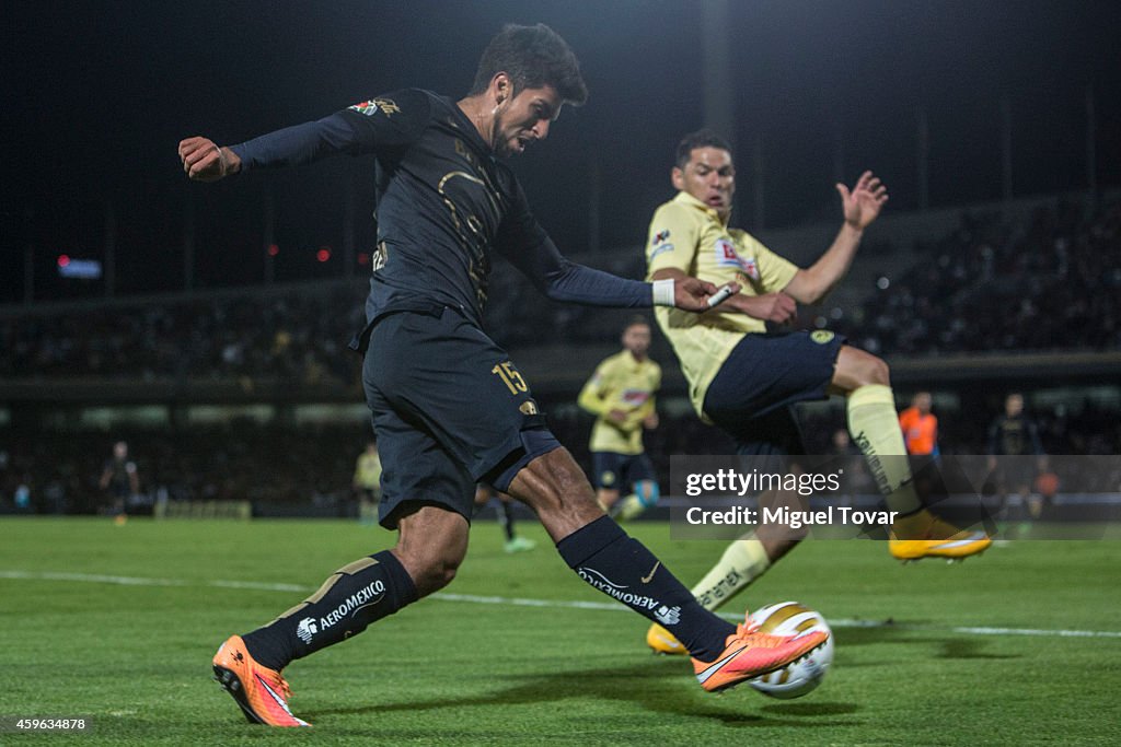 Pumas UNAM v America - Playoffs Apertura 2014 Liga MX