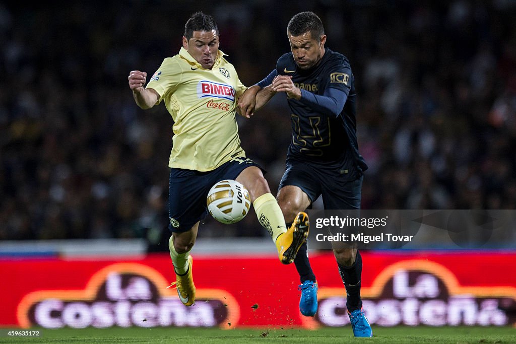 Pumas UNAM v America - Playoffs Apertura 2014 Liga MX