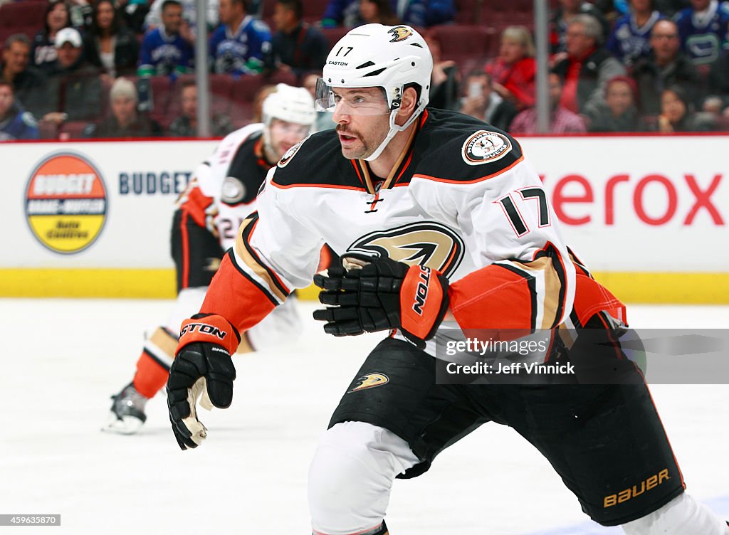 Anaheim Ducks v Vancouver Canucks