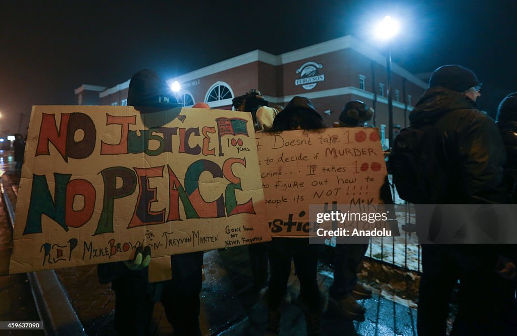 Ongoing protests over grand jury's decision on Michael Brown shooting in Ferguson