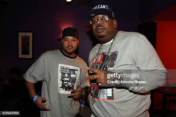 Diamond J and Big Kap attend Best Buy Theater on November 26 in New York City.