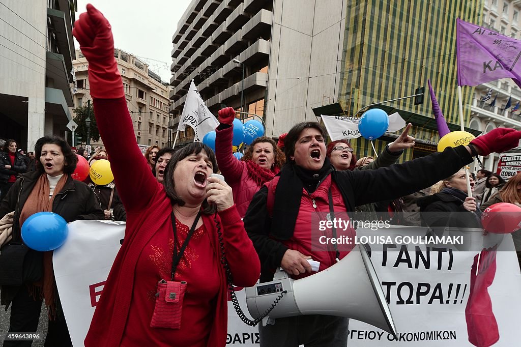 GREECE-ECONOMY-STRIKE-PROTEST