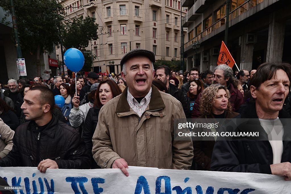 GREECE-ECONOMY-STRIKE-PROTEST