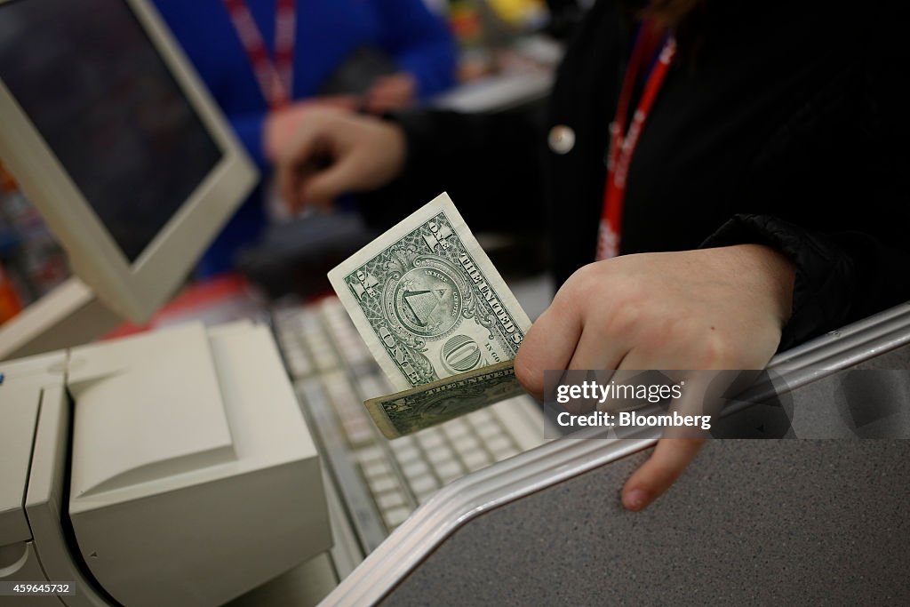 Shoppers Inside A Kmart Store Ahead Of Black Friday Sales