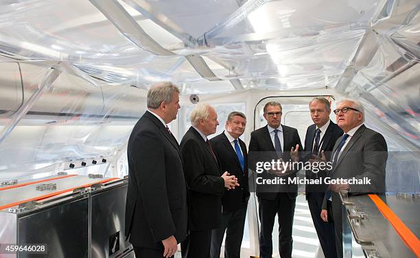 Of Lufthansa, Carsten Spohr , German Health Minister Hermann Groehe , German Foreign Minister Frank-Walter Steinmeier and president of Robert Koch...