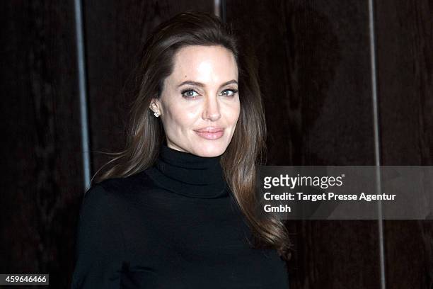 Angelina Jolie attends the photocall for the film 'Unbroken' on November 27, 2014 in Berlin, Germany.