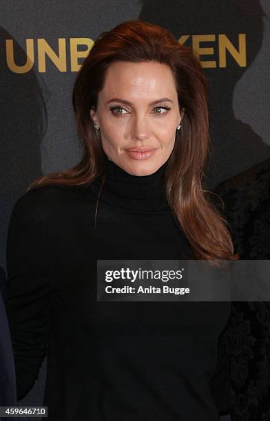 Angelina Jolie attends the photocall for the film 'Unbroken' on November 27, 2014 in Berlin, Germany.
