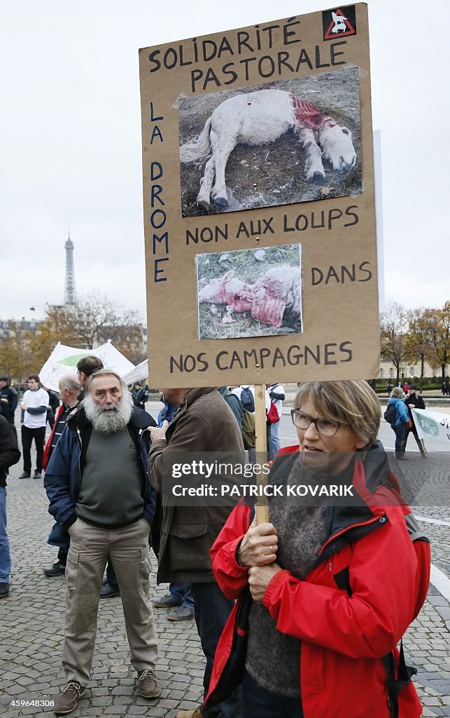 FRANCE-ENVIRONMENT-FARMING-ANIMALS-PROTEST