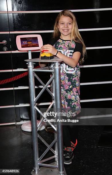 Faye Montana attends the unveiling of the Selena Gomez wax figure at Madame Tussauds on November 27, 2014 in Berlin, Germany.