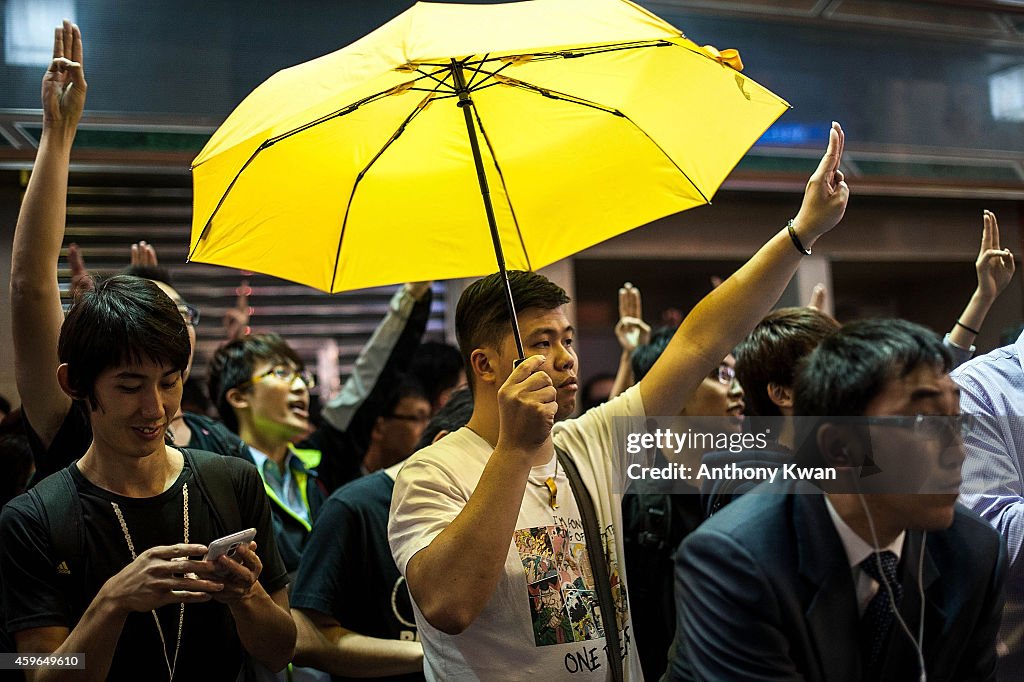 Police Continue Efforts To Clear Hong Kong Protest Sites