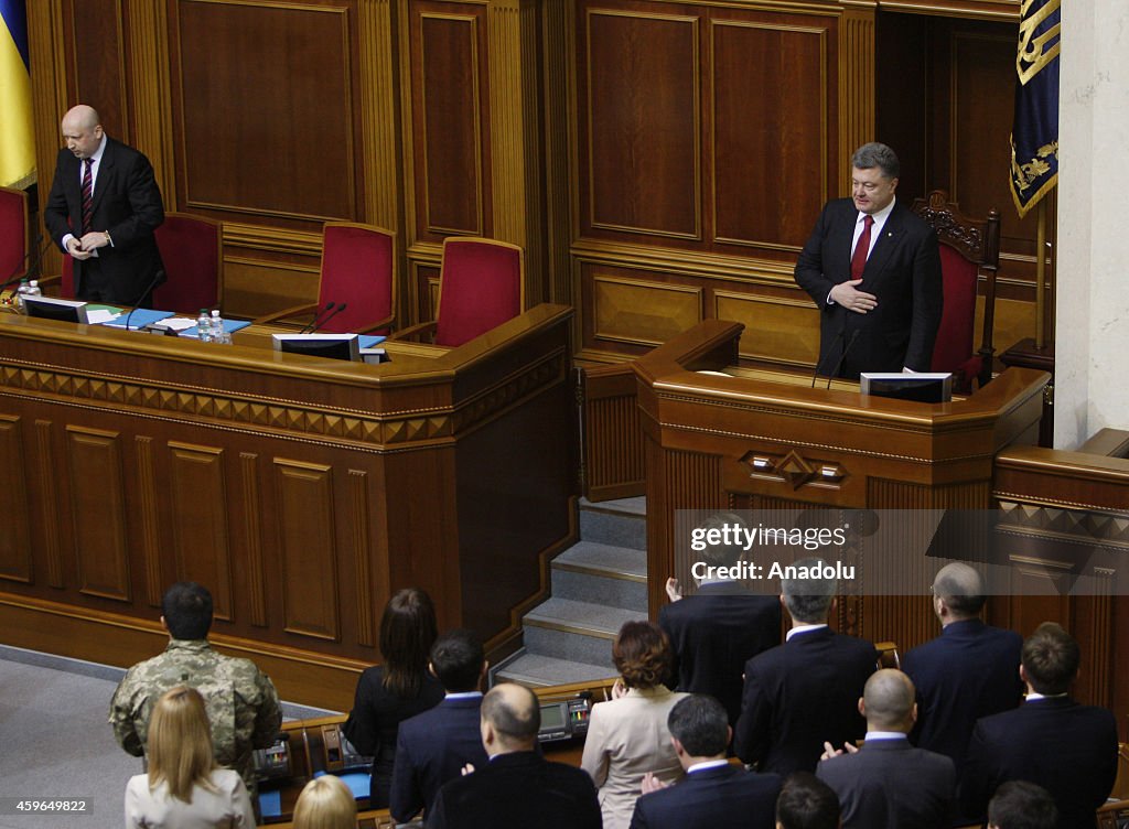 First Session of the Ukrainian Parliament in Kiev