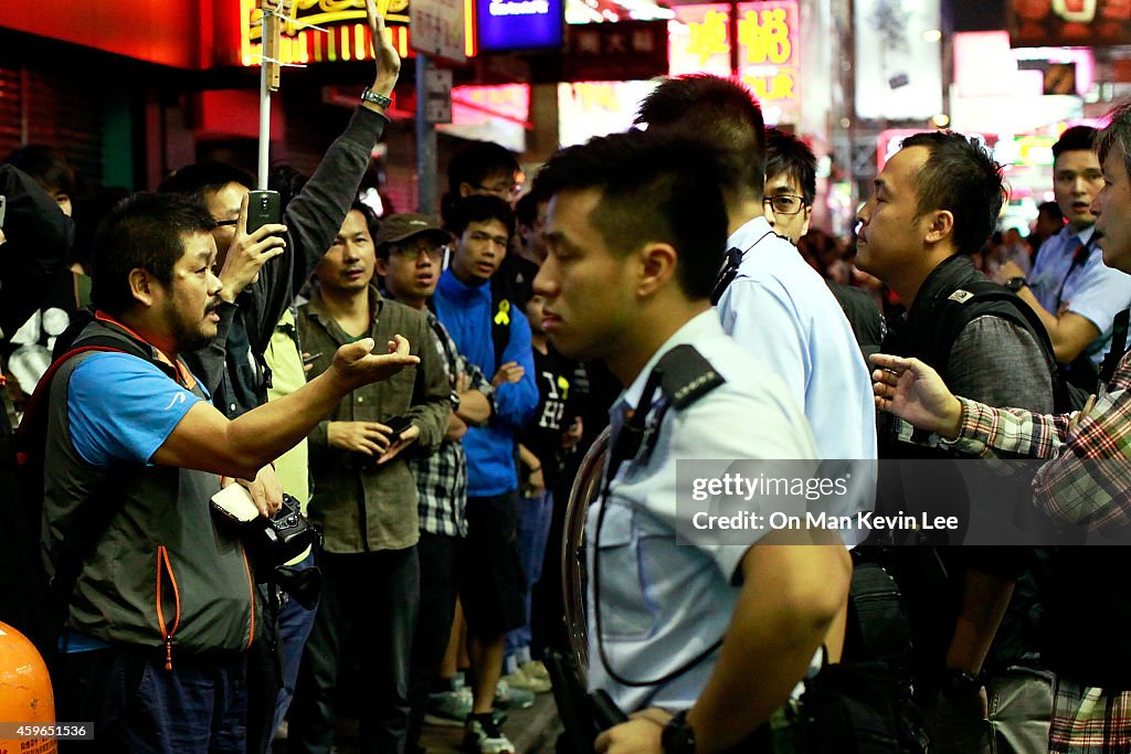 Police Continue Efforts To Clear Hong Kong Protest Sites