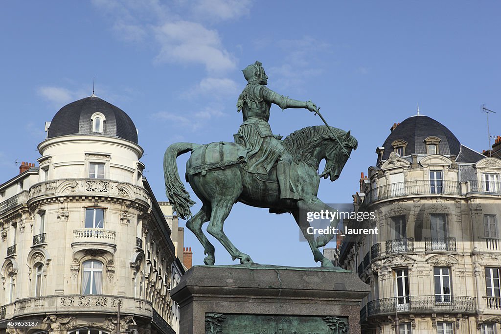 Statue de Jeanne d'Arc dans Orléans, france